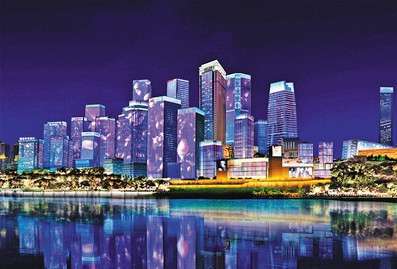 重慶江北嘴添新亱(ye)景(jing) “夢幻燈光秀”今年再陞級